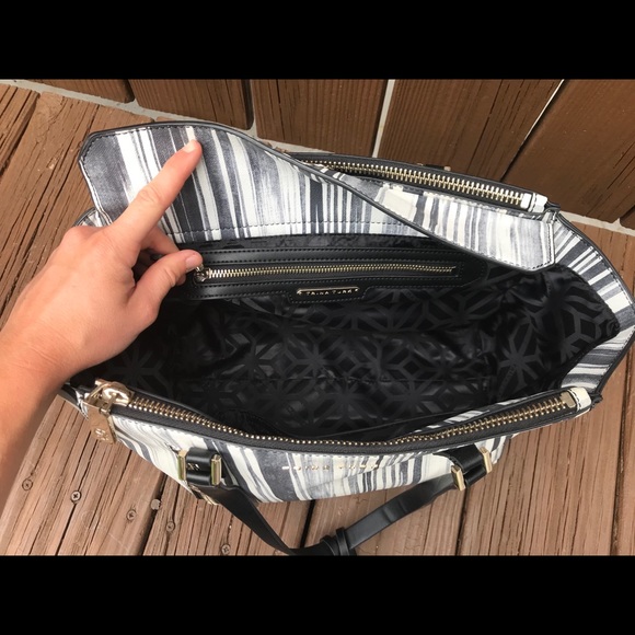 Trina Turk Blue and White Striped Tote - Picture 4 of 6